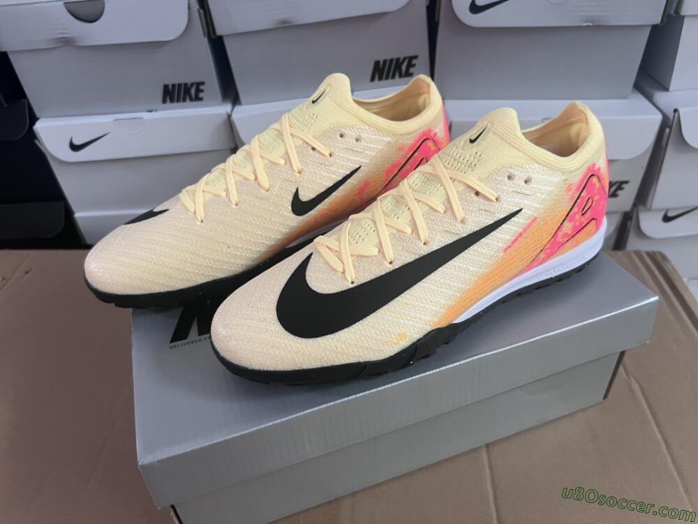 Nike Air Zoom Mercurial Vapor 16 Elite TF Artificial Turf Soccer Shoes - Yellow/Black/Orange