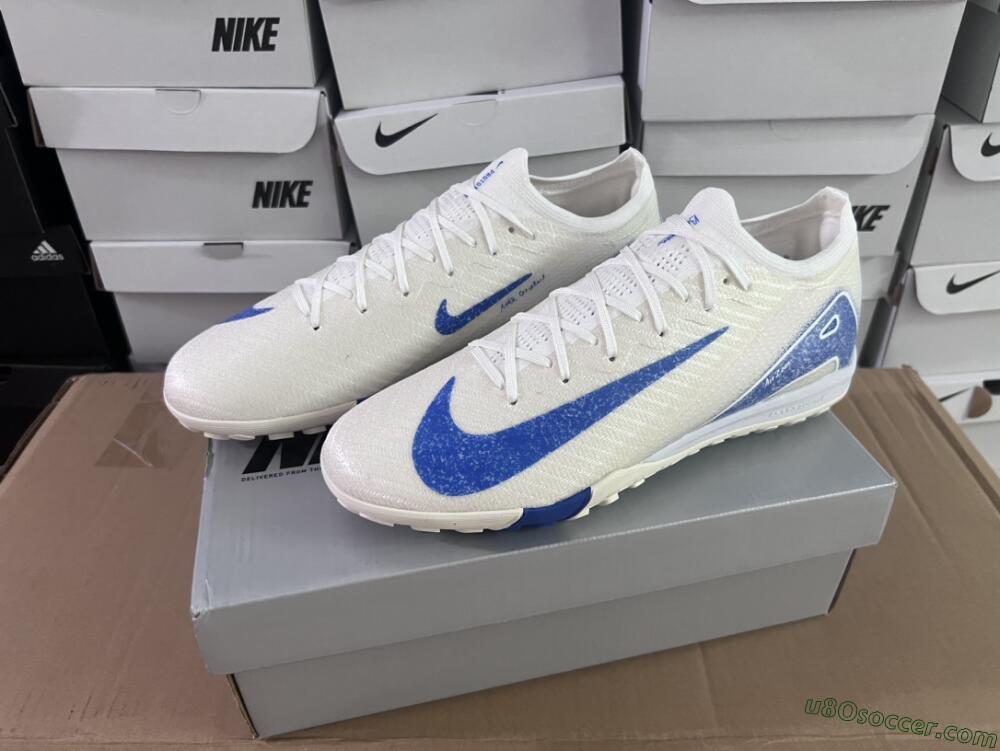 Nike Air Zoom Mercurial Vapor 16 Elite TF Artificial Turf Soccer Shoes - Beige/Blue