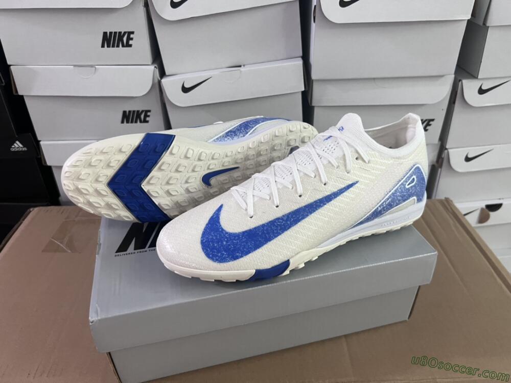 Nike Air Zoom Mercurial Vapor 16 Elite TF Artificial Turf Soccer Shoes - Beige/Blue