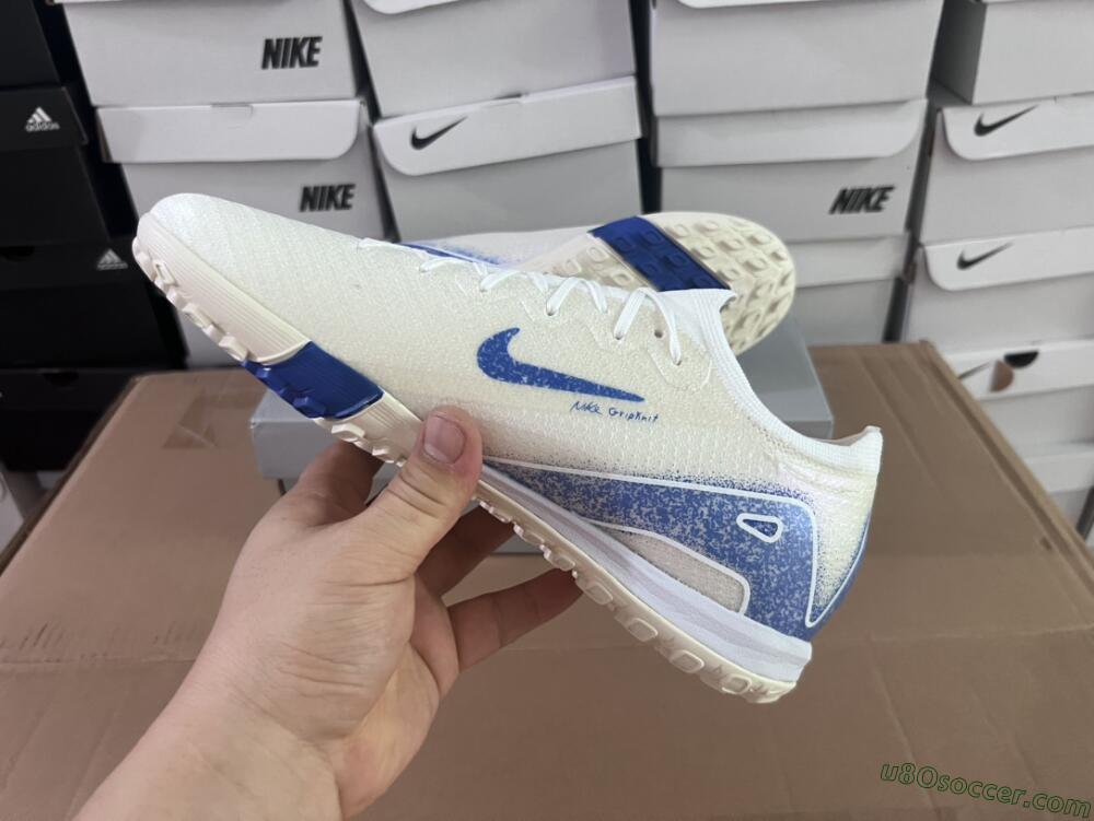 Nike Air Zoom Mercurial Vapor 16 Elite TF Artificial Turf Soccer Shoes - Beige/Blue