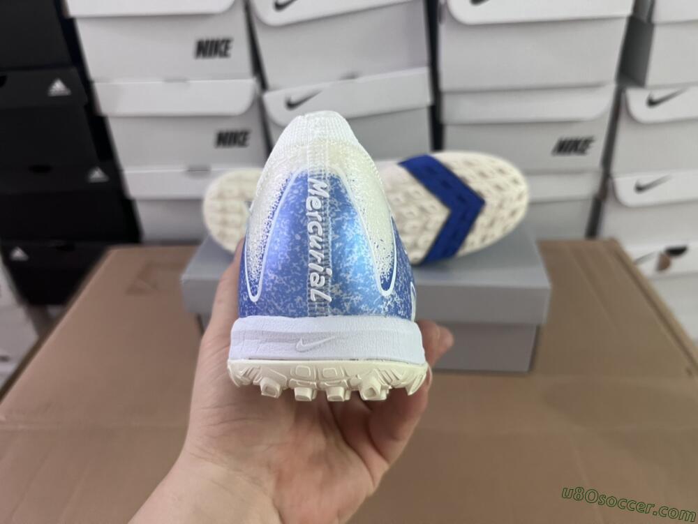 Nike Air Zoom Mercurial Vapor 16 Elite TF Artificial Turf Soccer Shoes - Beige/Blue