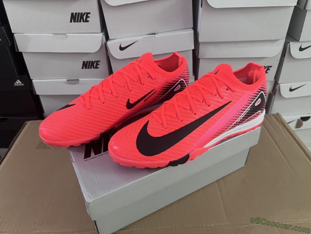 Nike Air Zoom Mercurial Vapor 16 Elite TF Artificial Turf Soccer Shoes - Red/Black/White