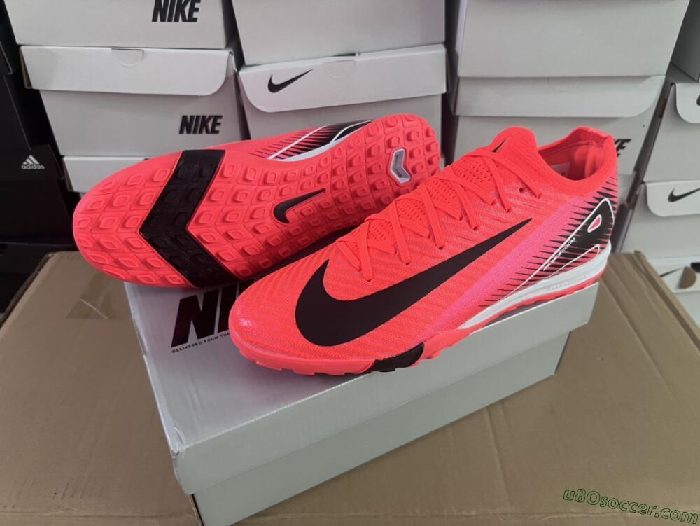 Nike Air Zoom Mercurial Vapor 16 Elite TF Artificial Turf Soccer Shoes - Red/Black/White