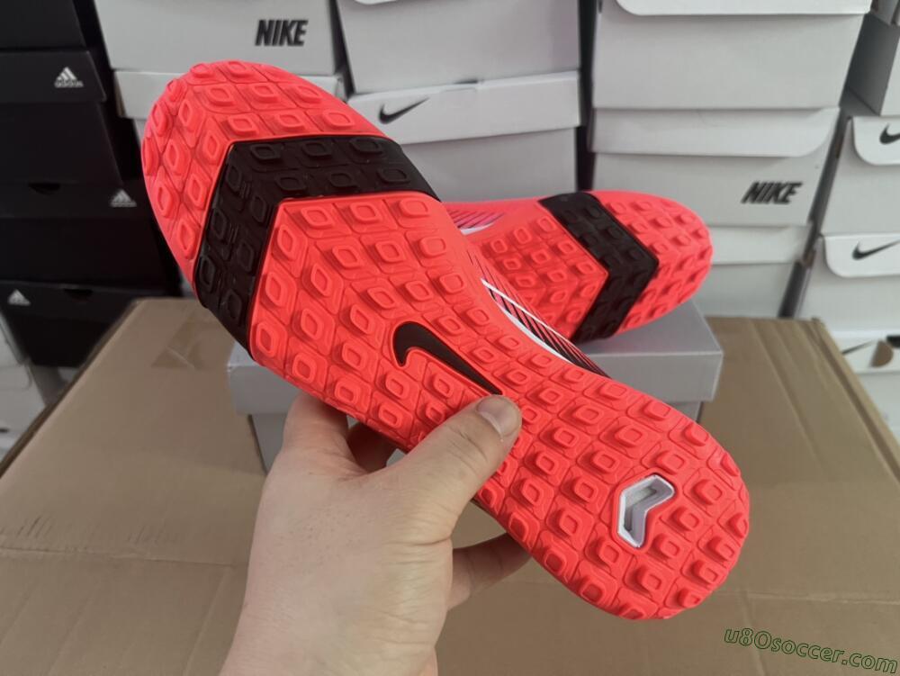 Nike Air Zoom Mercurial Vapor 16 Elite TF Artificial Turf Soccer Shoes - Red/Black/White