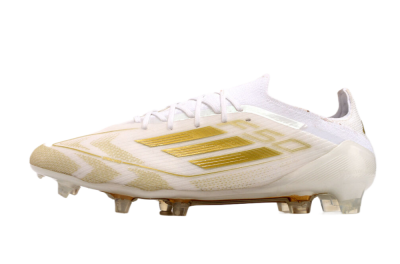 Adidas F50 Elite FG Firm Ground Soccer Cleats - White/Gold