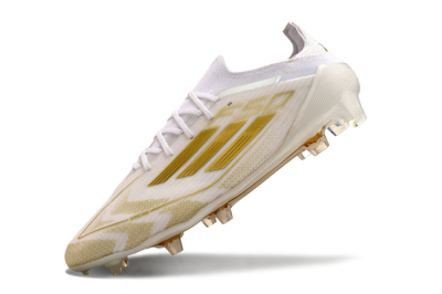 Adidas F50 Elite FG Firm Ground Soccer Cleats - White/Gold