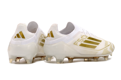 Adidas F50 Elite FG Firm Ground Soccer Cleats - White/Gold