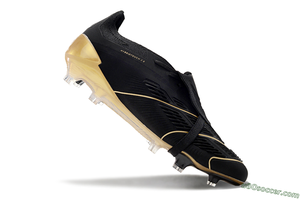 Adidas Predator Elite Tongue FG Firm Ground Soccer Cleats - Black/Gold 4