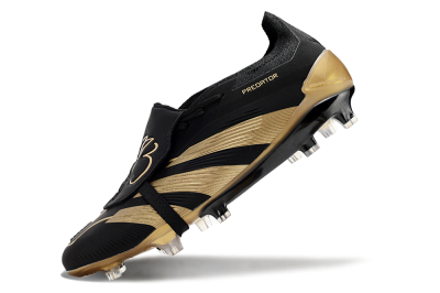 Adidas Predator Elite Tongue FG Firm Ground Soccer Cleats - Black/Gold