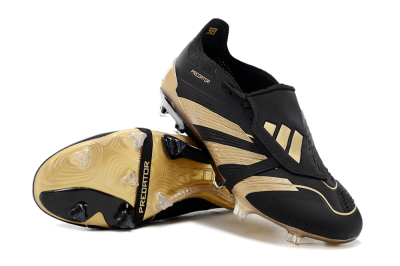 Adidas Predator Elite Tongue FG Firm Ground Soccer Cleats - Black/Gold