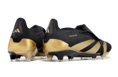 Adidas Predator Elite Tongue FG Firm Ground Soccer Cleats - Black/Gold