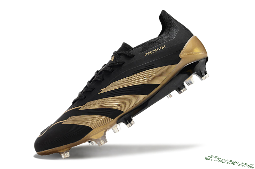 Adidas Predator Elite Accuracy FG Firm Ground Soccer Cleats - Black/Gold 5