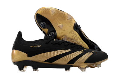 Adidas Predator Elite Accuracy FG Firm Ground Soccer Cleats - Black/Gold