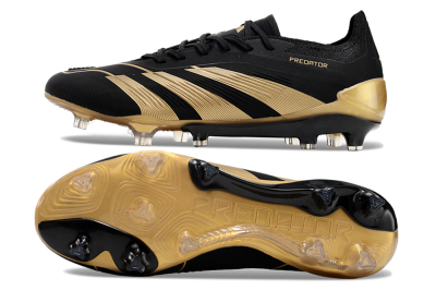 Adidas Predator Elite Accuracy FG Firm Ground Soccer Cleats - Black/Gold
