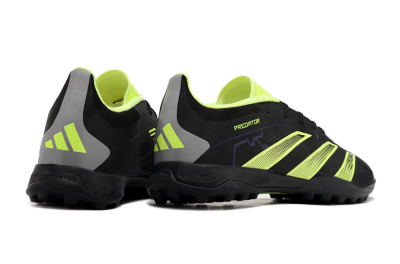 Adidas Predator 24 Elite TF Artificial Turf Soccer Shoes - Black/Yellow/Grey