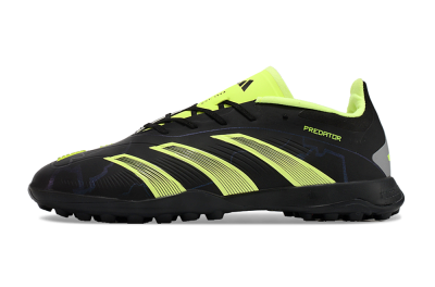 Adidas Predator 24 Elite TF Artificial Turf Soccer Shoes - Black/Yellow/Grey