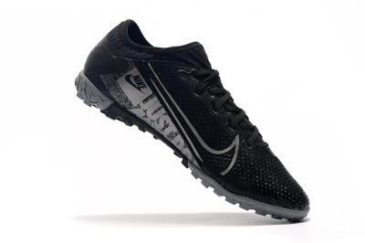 Nike Air Zoom Mercurial Vapor 13 Elite TF Artificial Turf Soccer Shoes - Black/Silver/Grey