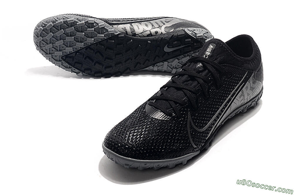 Nike Air Zoom Mercurial Vapor 13 Elite TF Artificial Turf Soccer Shoes - Black/Silver/Grey 3