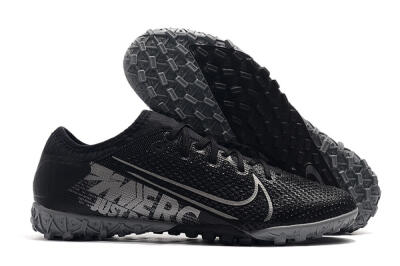 Nike Air Zoom Mercurial Vapor 13 Elite TF Artificial Turf Soccer Shoes - Black/Silver/Grey