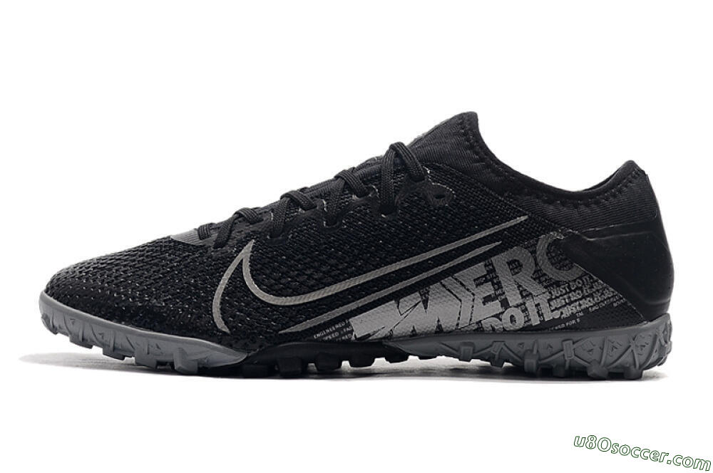 Nike Air Zoom Mercurial Vapor 13 Elite TF Artificial Turf Soccer Shoes - Black/Silver/Grey 2