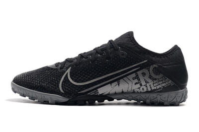 Nike Air Zoom Mercurial Vapor 13 Elite TF Artificial Turf Soccer Shoes - Black/Silver/Grey