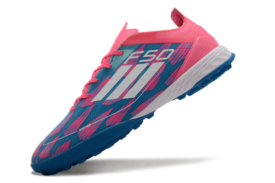 Adidas F50 Elite TF Artificial Turf Soccer Shoes - Blue/Pink/White