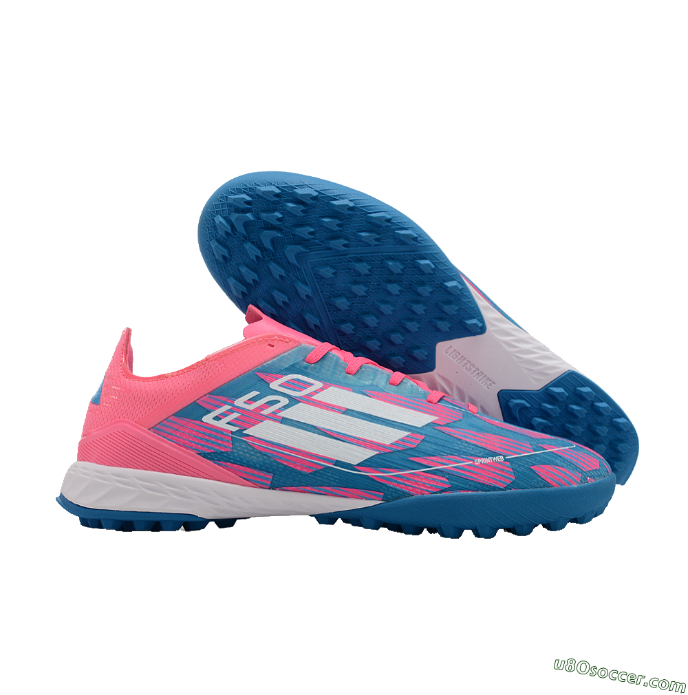 Adidas F50 Elite TF Artificial Turf Soccer Shoes - Blue/Pink/White 1