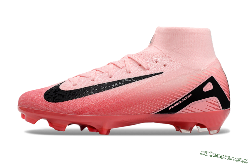 Nike Air Zoom Mercurial Superfly 10 Elite FG Firm Ground Soccer Cleats - Pink/Black 2