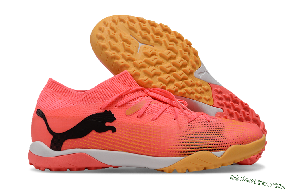 Puma Future 7 Ultimate TF Artificial Turf Soccer Shoes - Pink/Black/White 1