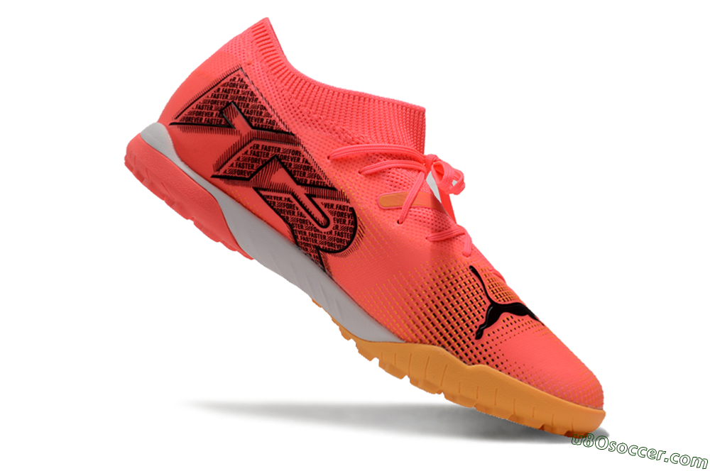 Puma Future 7 Ultimate TF Artificial Turf Soccer Shoes - Pink/Black/White 4