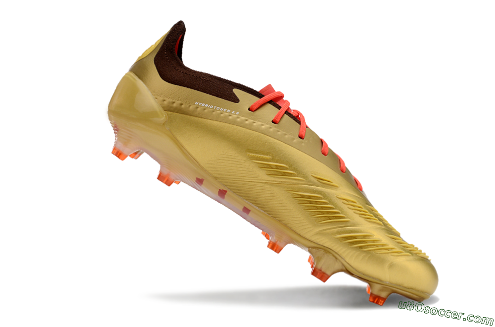 Adidas Predator 24 Elite FG Firm Ground Soccer Cleats - Gold/White/Brown 4