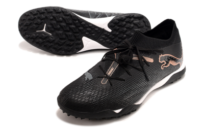 Puma Future Ultimate TF Artificial Turf Soccer Shoes - Black/Gold/White