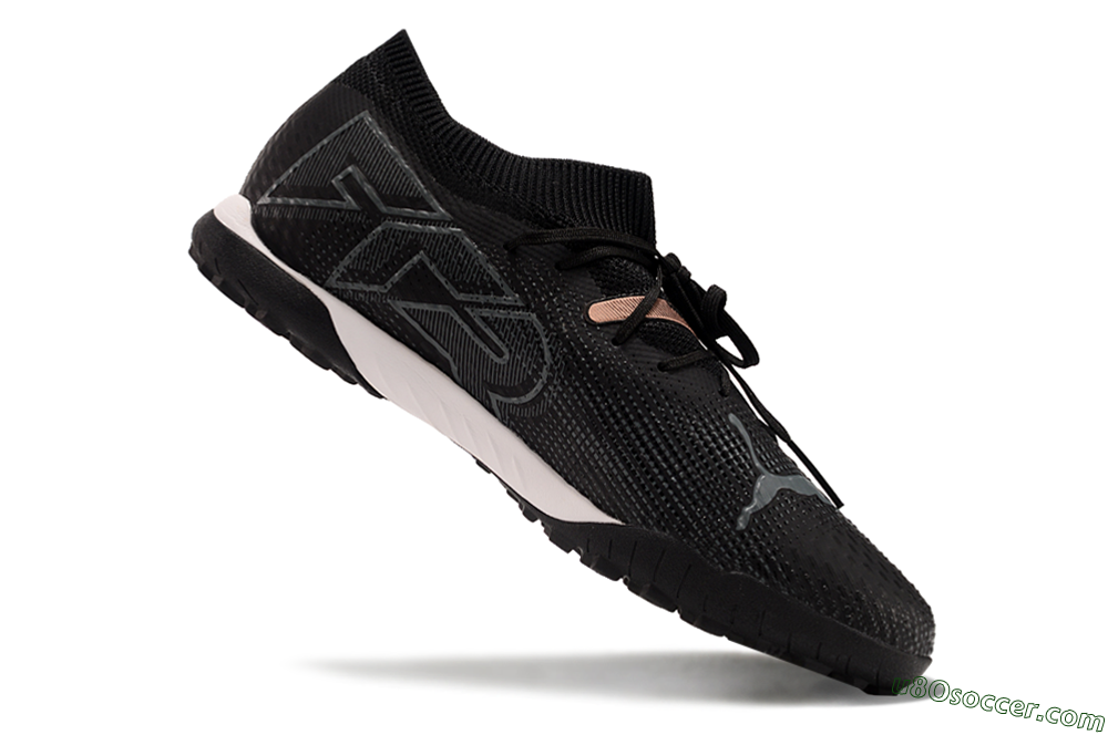 Puma Future Ultimate TF Artificial Turf Soccer Shoes - Black/Gold/White 4
