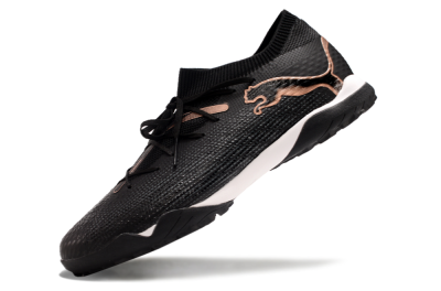 Puma Future Ultimate TF Artificial Turf Soccer Shoes - Black/Gold/White