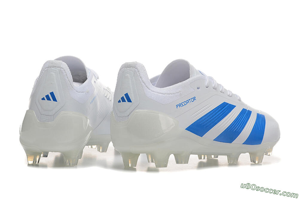 Adidas Predator 24 Elite FG Firm Ground Soccer Cleats - White/Blue 6