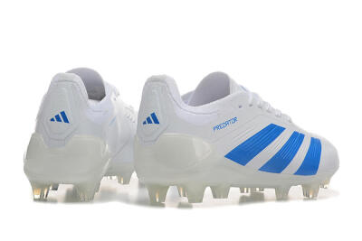Adidas Predator 24 Elite FG Firm Ground Soccer Cleats - White/Blue