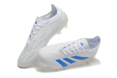 Adidas Predator 24 Elite FG Firm Ground Soccer Cleats - White/Blue