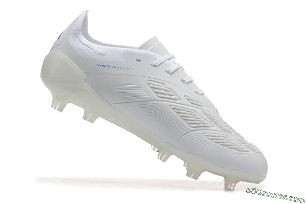 Adidas Predator 24 Elite FG Firm Ground Soccer Cleats - White/Blue 4