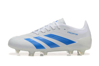 Adidas Predator 24 Elite FG Firm Ground Soccer Cleats - White/Blue