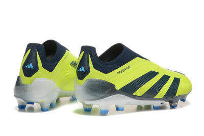 Adidas Predator 24 Elite Laceless FG Firm Ground Soccer Cleats - Yellow/Black/Blue