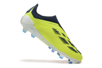 Adidas Predator 24 Elite Laceless FG Firm Ground Soccer Cleats - Yellow/Black/Blue