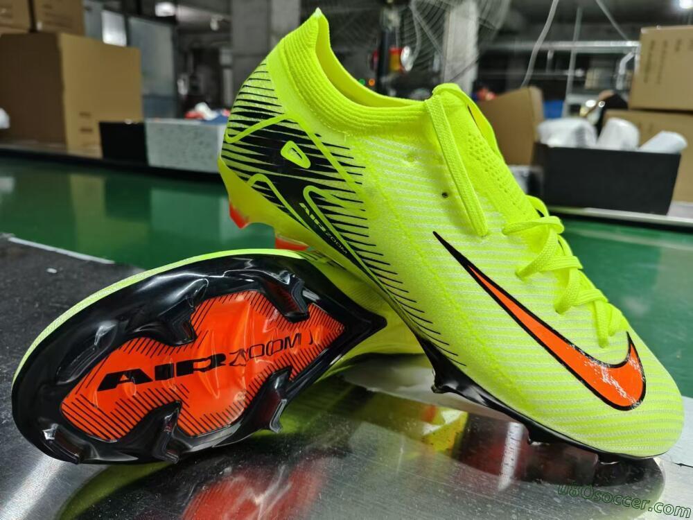 Nike Air Zoom Mercurial Vapor 16 Elite FG Firm Ground Soccer Cleats - Yellow/Orange/Black