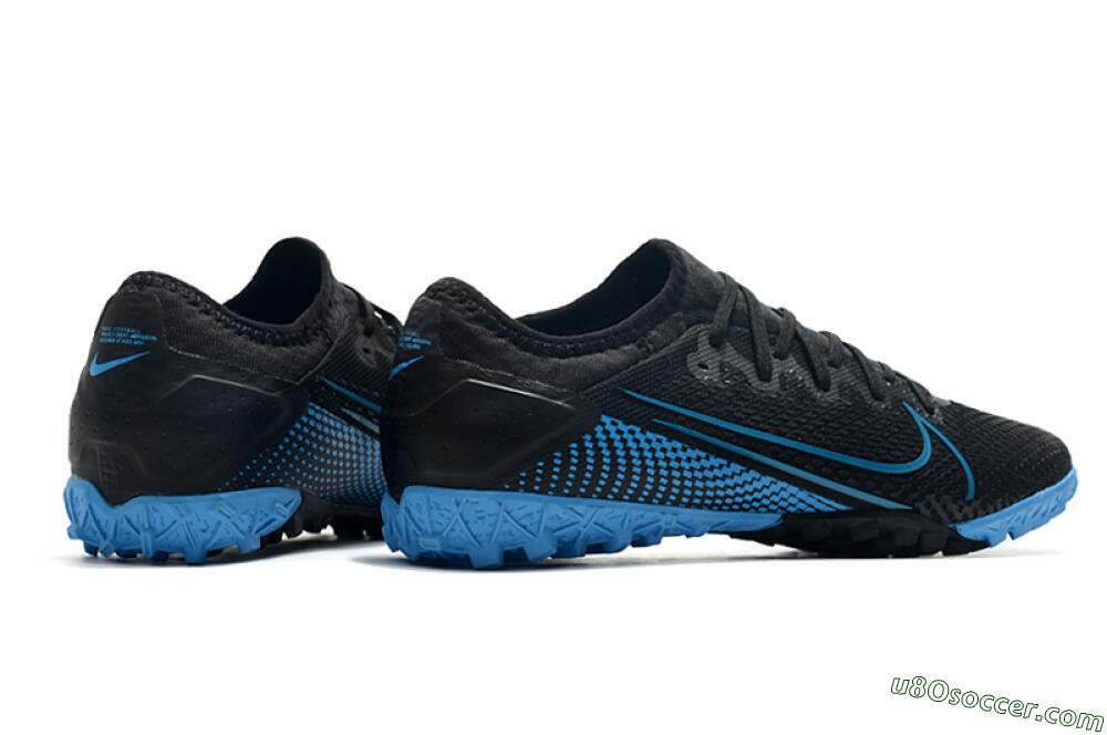Nike Mercurial Vapor 13 Pro TF Artificial Turf Soccer Shoes - Black/Blue 4