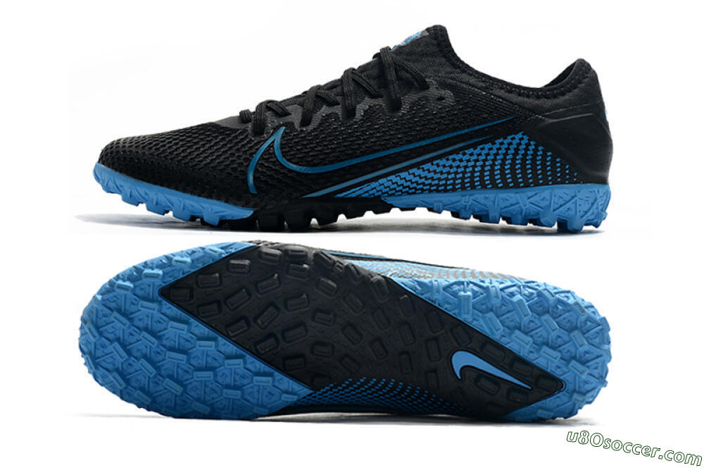 Nike Mercurial Vapor 13 Pro TF Artificial Turf Soccer Shoes - Black/Blue 0