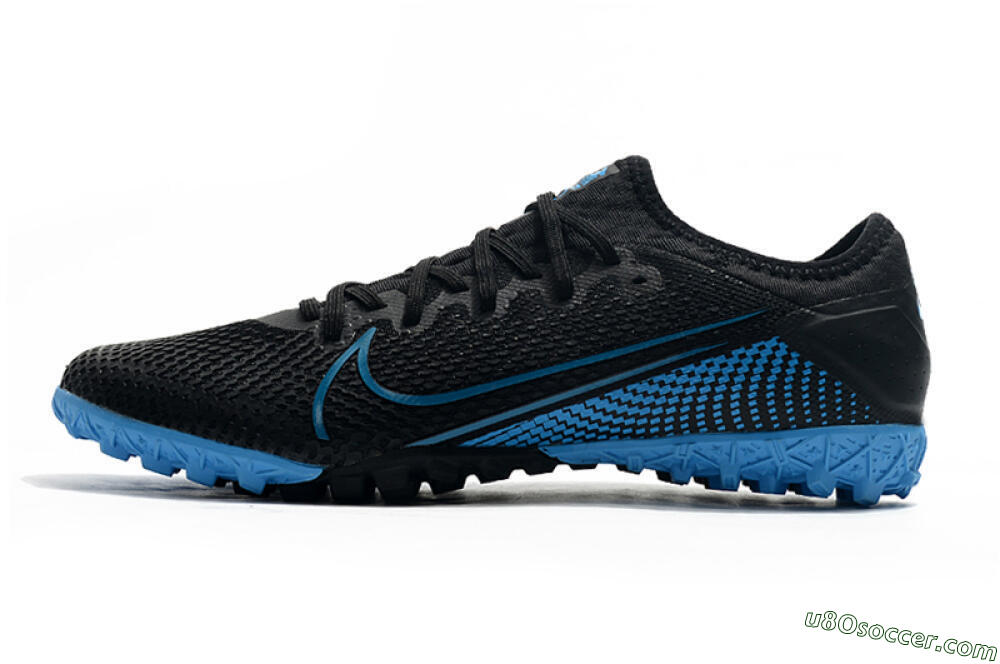 Nike Mercurial Vapor 13 Pro TF Artificial Turf Soccer Shoes - Black/Blue 2