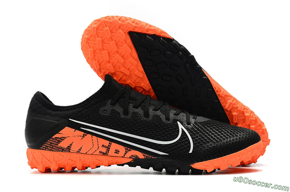 Nike Mercurial Vapor 13 Pro TF Artificial Turf Soccer Shoes - Black/Orange 1