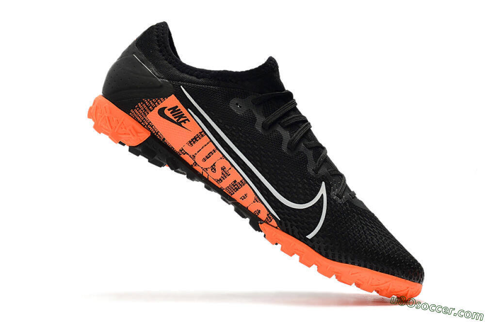 Nike Mercurial Vapor 13 Pro TF Artificial Turf Soccer Shoes - Black/Orange 7
