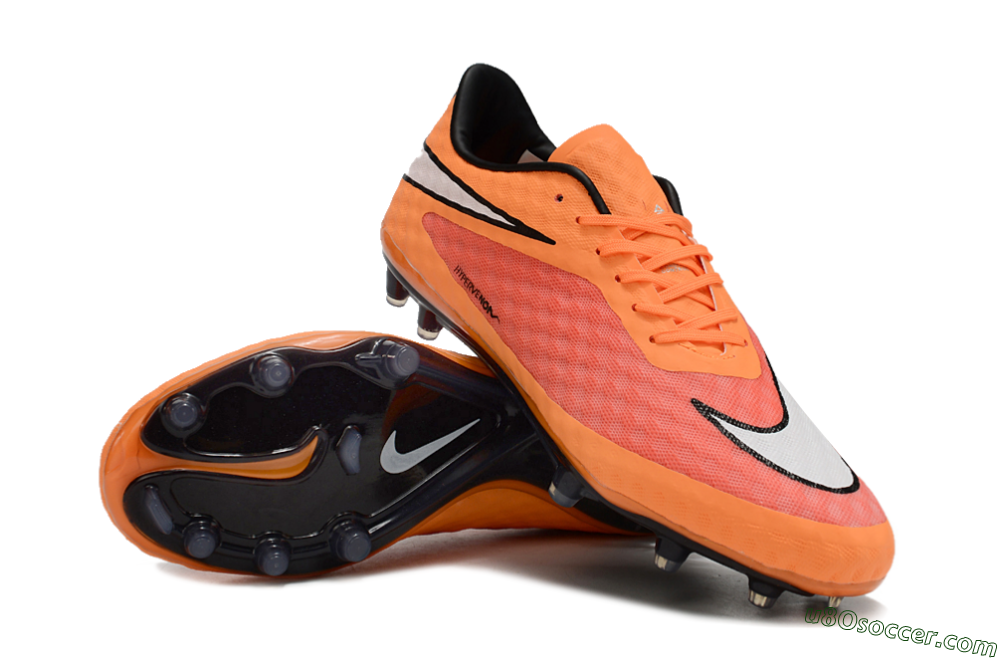 Nike Hypervenom Phantom FG Firm Ground Soccer Cleats - Orange/White 3