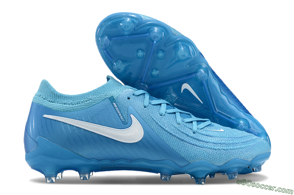 Nike Phantom GX 2 Elite AG Artificial Grass Soccer Cleats - Blue Fury/White 1