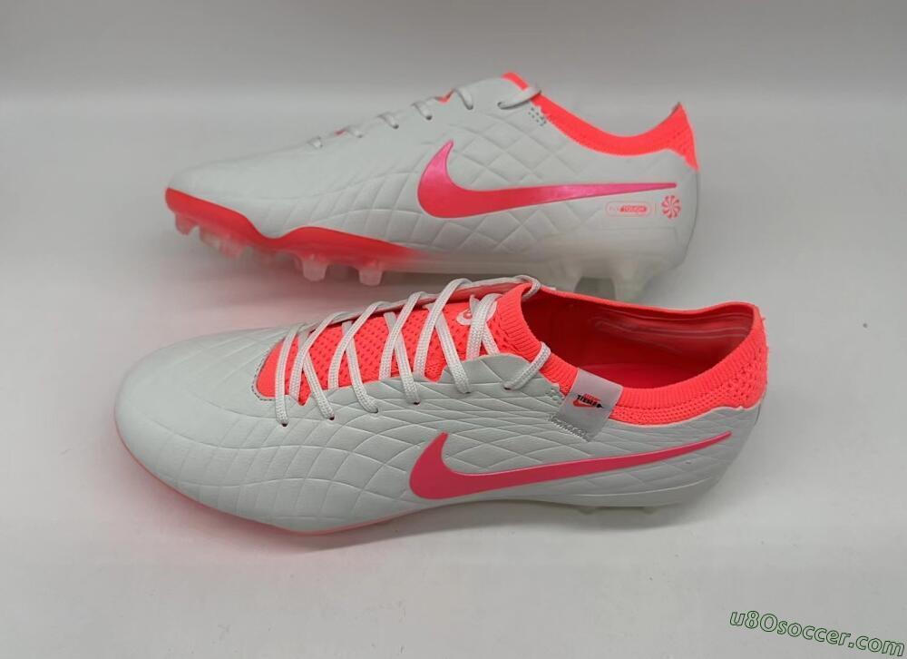 Nike Tiempo Legend 10 Elite FG Firm Ground Soccer Cleats - White/Red